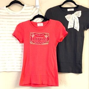 J Crew 100% Cotton Graphic T Shirt Bundle Size Small